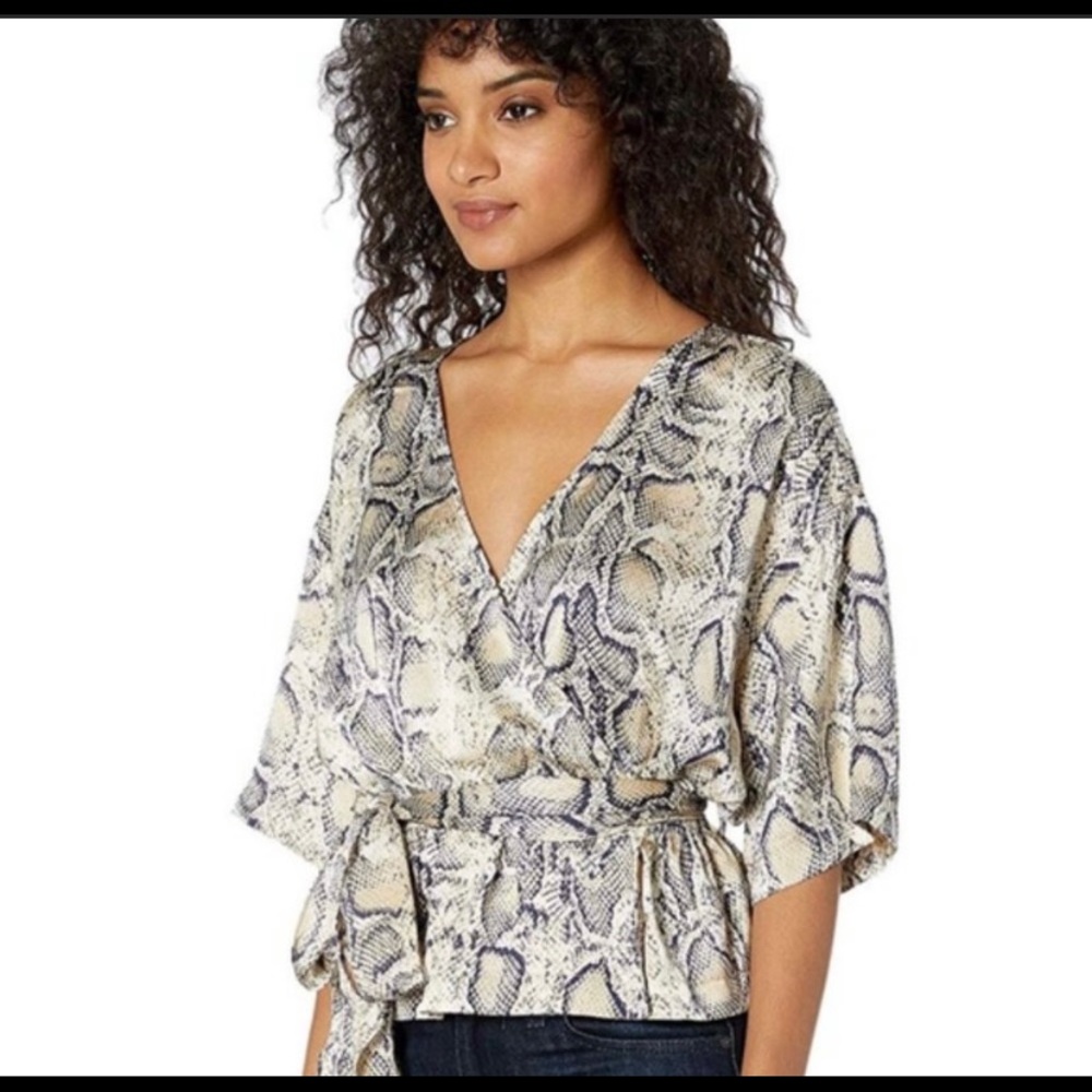 Snakeskin blouse NWT